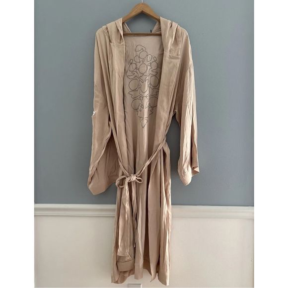 New Free People Movement X EVERLAST Satin Robe sz L - Picture 7 of 7